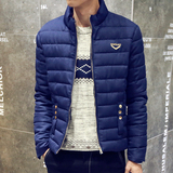 青少年男棉衣外套潮流韩版修身立领大码休闲加厚学生冬季男装短款