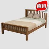 纯实木床白橡木床1.8 1.5 1.35 1.2米双人床单人床纯实木家具