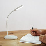 艾嘉居 创意USB弧形旋转台灯 可调光LED卧室床头桌面充电台灯 学