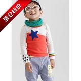 特价现货 韩国进口童装kingking 2014春款星星长袖T恤　两色