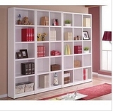 特价简易储物柜 自由组合书橱白色书柜大书架 多功能展示柜经济型