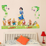 创意用品幼儿园儿童房卧室房间白雪公主与七矮人卡通装饰贴纸贴画