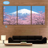 日本风景装饰画 客厅办公室壁画 日式餐厅料理寿司店无框画 樱花