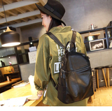 2016新款真皮双肩包女韩版尼龙布包轻便大容量牛皮背包两用旅行包