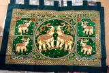 ※泰美丽※泰国进口纯手工制作-招财平安大象挂毯