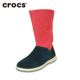 CROCS卡洛驰女女鞋短靴专柜冬季保暖女士麂皮童鞋靴子雪地靴15496