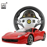 超大男孩玩具车胜雄法拉利遥控汽车 方向盘充电跑车高速汽车模型