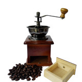 富佳源  手摇磨豆机 咖啡豆研磨机 咖啡机家用 手动磨粉机 实木