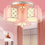 浪漫爱心形吸顶灯客厅灯卧室灯婚房艺术个性粉红创意3/5头LED灯具