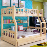 儿童上下床组合床实木高低床母子床成人松木双层床子母床