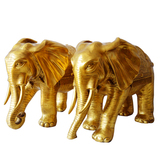 开光纯铜大象摆件 特大号招财象一对铜象工艺品家居风水招财摆件