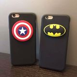 立体蝙蝠侠 队长 iphone6s手机壳 苹果6plus外壳 5S硅胶保护套软