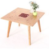 电脑茶几餐桌桌子组装实木简约伸缩欧式圆桌简易现代特价方桌花边