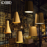 乐灯 创意个性餐厅单头吧台设计师灯具简约艺术复古loft水泥吊灯