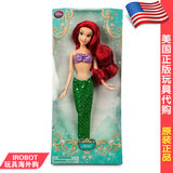 美国代购正版迪士尼2015年新款美人鱼Ariel 爱丽公主娃娃儿童玩具