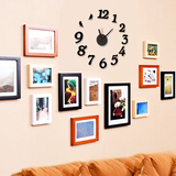 3D墙贴 挂钟时钟数字钟表卧室客厅沙发背景墙装饰墙贴