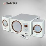 Sansui/山水 GS-6000(22C)蓝牙音箱音响低音炮电脑电视白色带遥控