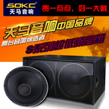 天马SOKC专业超低音炮音箱 双单18 12 15寸 舞台音响 小型线阵