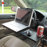 包邮车载折叠电脑桌带抽屉汽车方向盘座椅背笔记本架餐台汽车用品