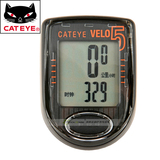 CATEYE猫眼码表 5功能有线自行车码表中文 山地车码表里程表VELO5