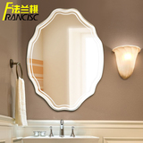 多边形创意镜子壁挂艺术镜子无框异形浴室镜 车刻无框镜 玄关镜子