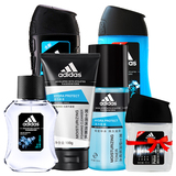 Adidas/阿迪达斯男士洗发水+沐浴露+洗面奶+肌能水+香水5件套装