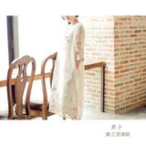 唐之语旗袍裙新款夏装时尚改良中国风中式女旗袍式连衣裙 燕子