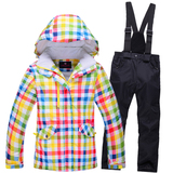 儿童滑雪服套装女童 冬季户外防水保暖加厚滑雪服 女儿童高品质