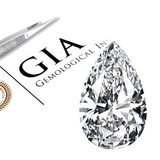 天然GIA钻石 梨形钻石 水滴形钻石 裸钻 批发定制钻戒 送女友礼物