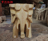 香樟木根雕大象凳象板凳实木雕刻象凳家居摆件木凳子实木换鞋凳