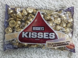 香港代购 价真栈美国进口好时KISSES杏仁牛奶巧克力 538克袋装