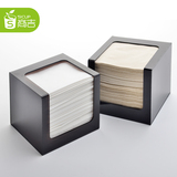 商吉 桌面式亚克力餐巾纸盒 简约塑料纸巾架 餐厅厨房家用抽纸架