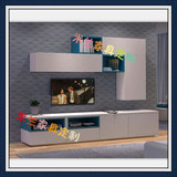 上海大师设计电视柜时尚白色烤漆矮柜大厅挂墙柜子创意吊柜个性柜
