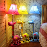 田园布艺卡通落地灯 客厅动物落地灯 创意宜家儿童卧室床头暖光灯