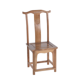 实木餐椅 古典榆木椅子 中式凳子 官帽椅方桌餐椅明清仿古家具