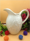 美式欧式乡村田园陶瓷复古做旧白色枝头鸟花瓶水壶摆件礼品饰品