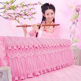 韩式床头罩全棉蕾丝大红婚庆皮床床防尘罩床头套罩粉色靠背套软包