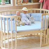 蓝比尼进口环保多功能婴儿床垫3D直立棉婴童儿童圆形异形椭圆床垫