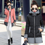 冬季新款韩版修身保暖加厚羽绒棉衣女中长款大码女装棉服外套潮