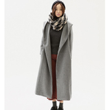 2015冬装新款韩版长款羊绒呢子大衣女直筒宽松大码显瘦毛呢外套女
