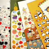 韩国直送SONIA可爱卡通泡棉立体装饰贴 日记相册贴画 DIY贴纸