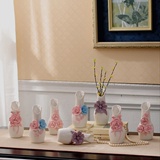 简约现代装饰品墙柜酒柜摆件陶瓷迷你小花瓶清新客厅摆设创意