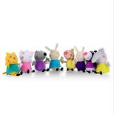 包邮小猪佩奇毛绒玩具peppa pig和动物朋友8只公仔毛绒玩具礼物