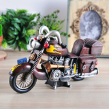 欧式复古怀旧摩托车摆件 酒吧服装店铺咖啡馆橱窗陈列道具装饰品