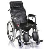 鱼跃 轮椅车H059B（钢管充气半躺型）老人手动轮椅助行器家用