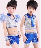 六一儿童演出服男女童爵士舞亮片舞蹈服装少儿现代舞幼儿表演服装