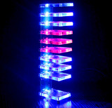 声控电子水晶柱制作 光立方LED DIY制作实习声控音乐频谱套件散件