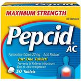 Pepcid AC Maximum Strength, Acid Reducer Tablets, 50 Count