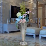 【丘比特】大型落地仿真花艺套装简欧客厅装饰玻璃钢花瓶整体插花