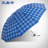 正品天堂伞专卖3309E格超大伞面超强抗风十钢骨雨伞加大加